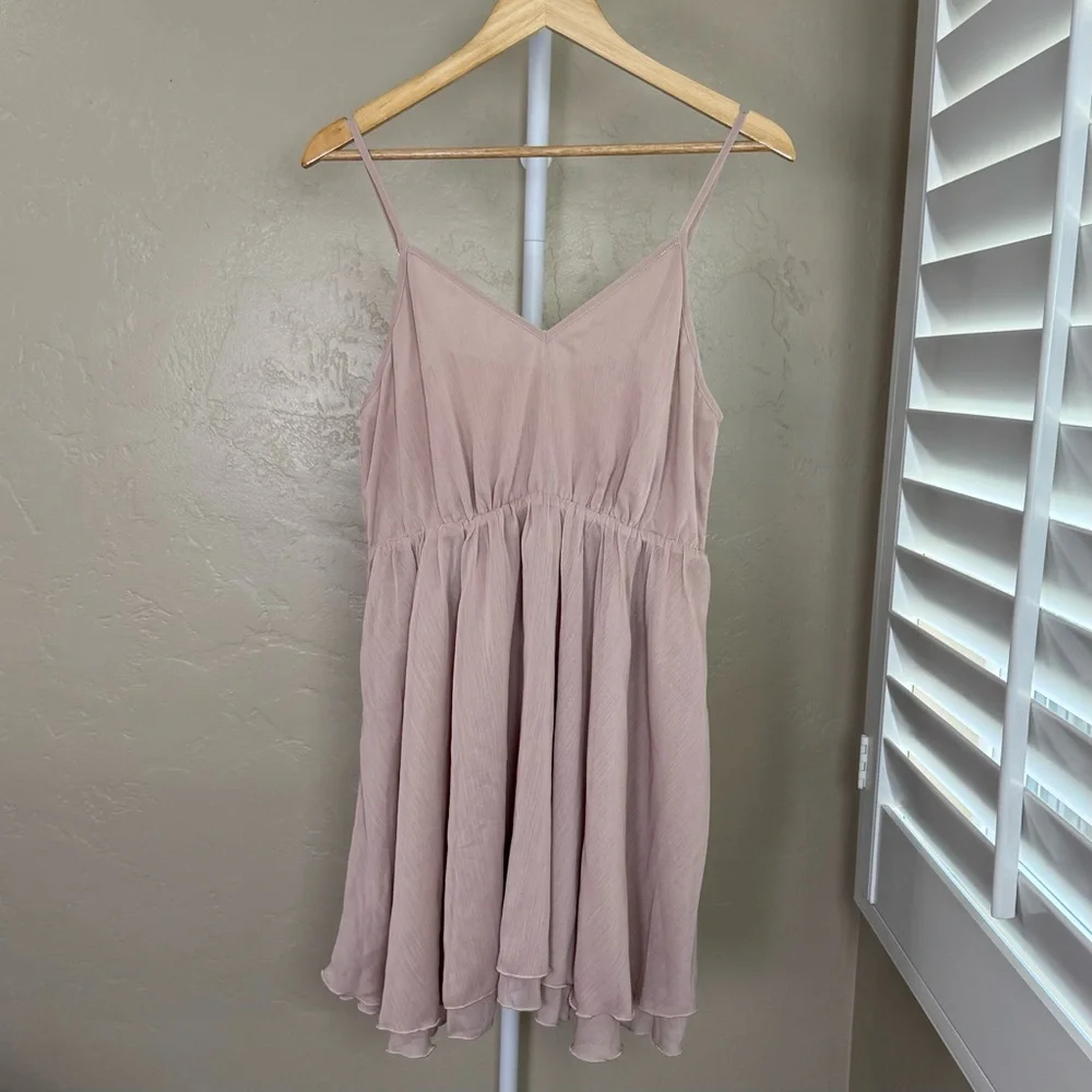 Commense Blush Pink Ruffle Mini Dress - Picture 7 of 13